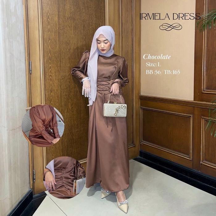 ERMILA DRESS SATIN PREMIUM
