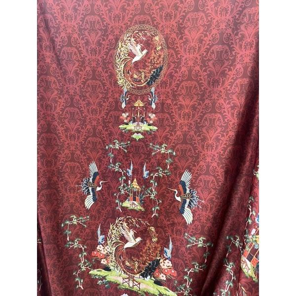 bridal print, kain cheongsam, kain qibao, kain imlek ( perpanel)