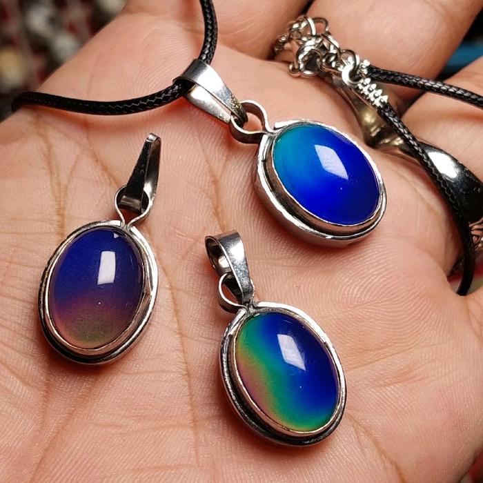 Kalung batu segoro bunglon batu aurora batu ajaib batu sulap