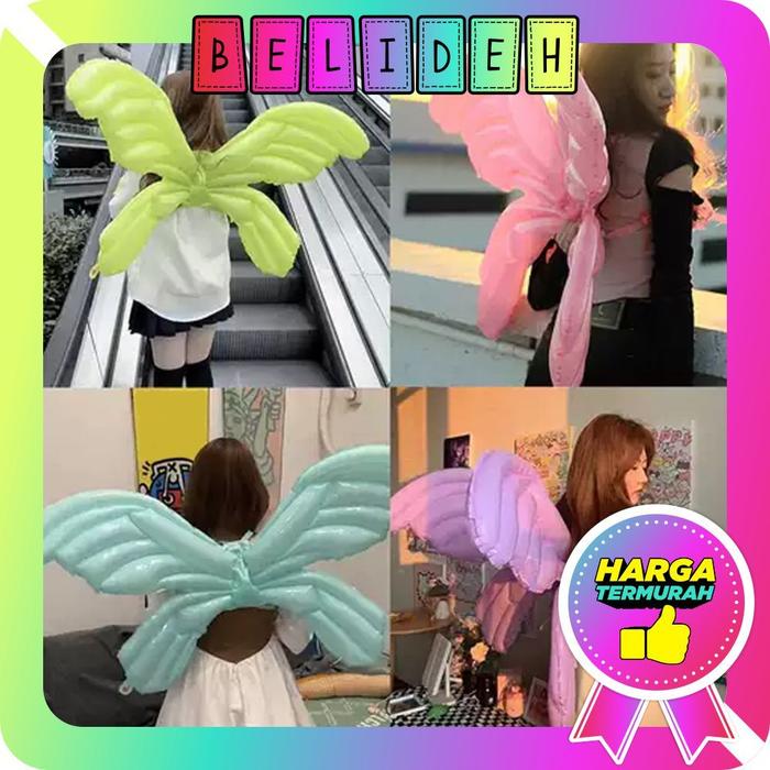 ☛BELIDEH☚ sayap balon balon balon huruf balon latex balon ulang tahun dekorasi ulang tahun A175