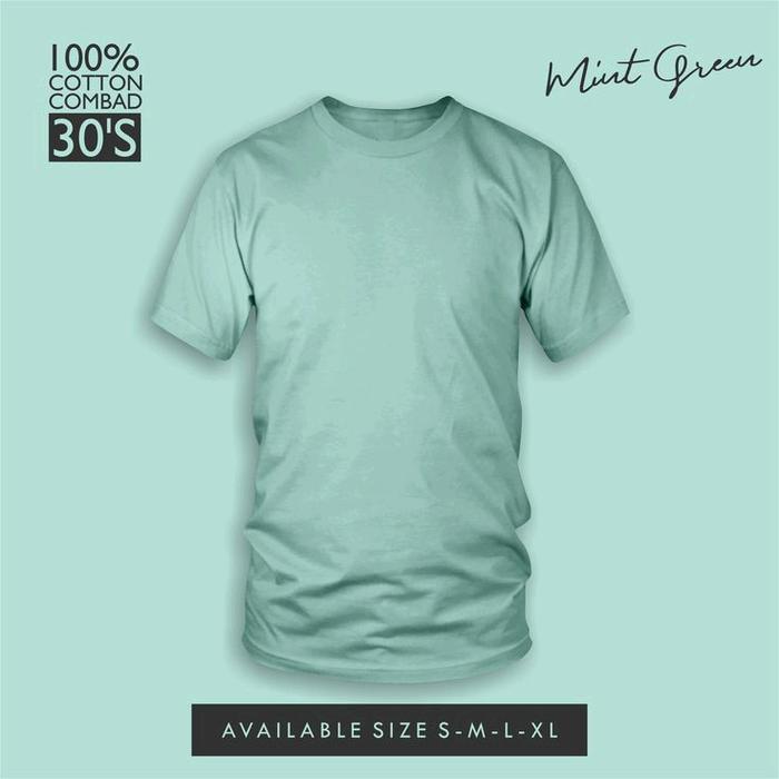 Kaos Polos Anak Hijau Mint
