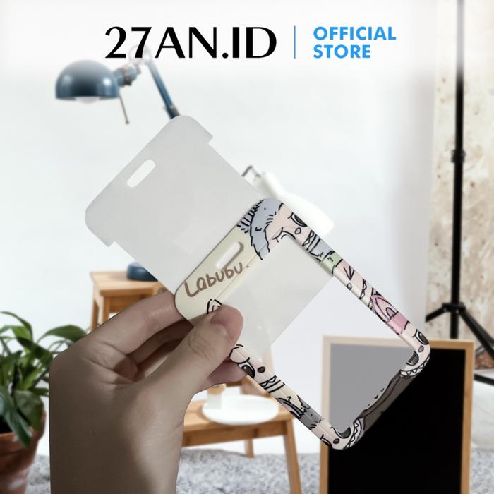 (27AN.ID) Name Tag Id Card Holder H780 Kotak Id Card Holder Frame Casing Id Card Panitia Labubu