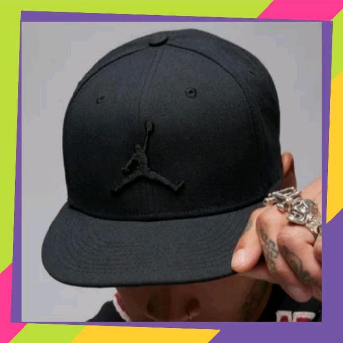 Topi Jordan pro Jumpman Snapback - Black