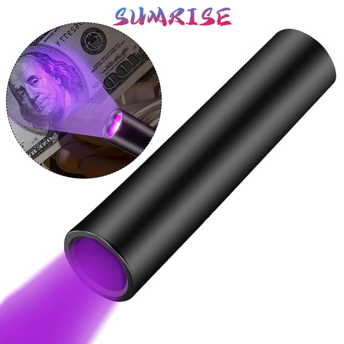Lampu UV 395nm Portabel Senter UV untuk Pertanian Deteksi Pestisida Cek Keaslian Uang & Dokumen