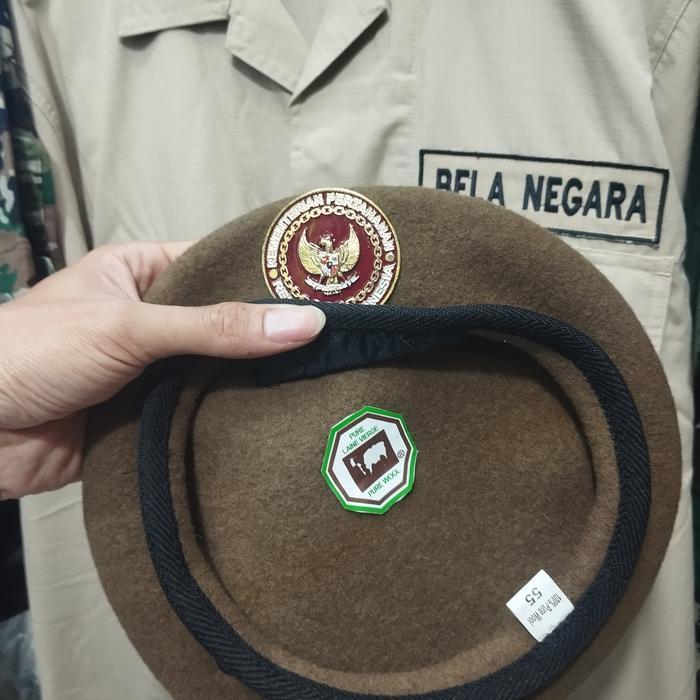 Baret Original Merk Camel untuk KEMHAN/ Topi Baret PNS KEMHAN PNS TNI PPPK /P3K