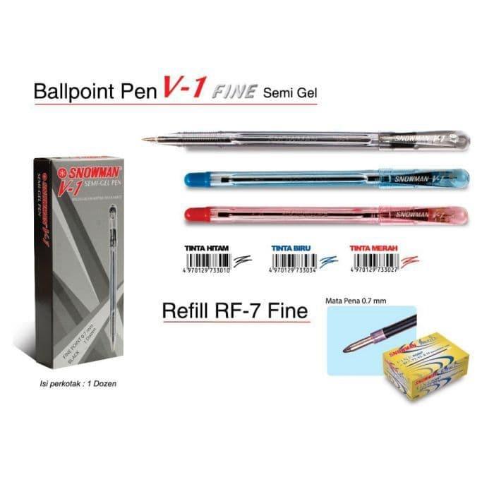 [ PACK ] Ballpoint Pulpen 1,0 - Snowman V1 MURAH!