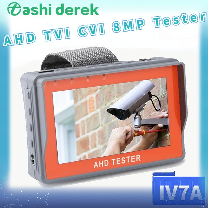 IV7A CCTV Tester Monitor 4.3'' 8MP Analog Camera Testing PTZ UTP