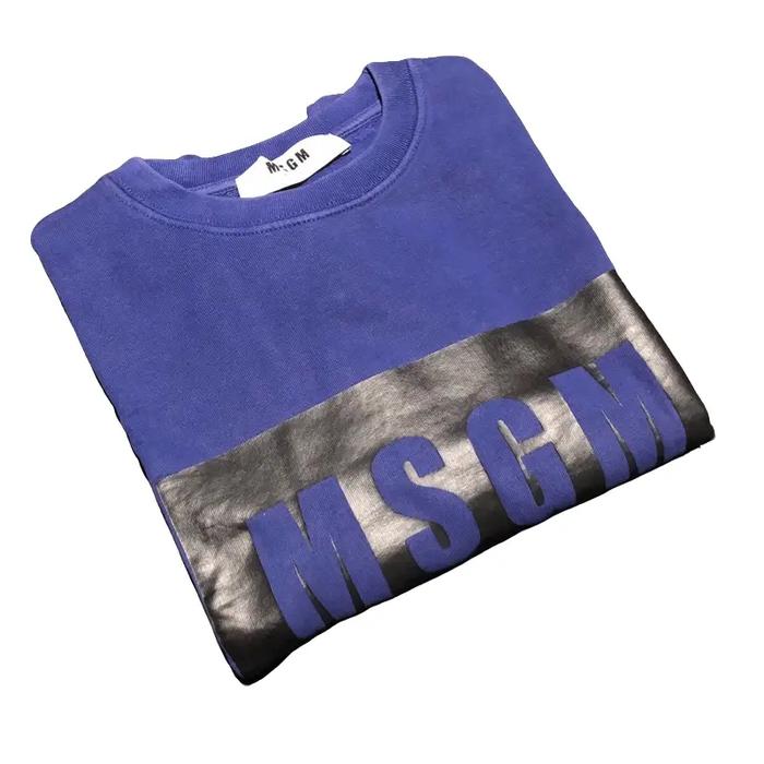 MSGM MILANO LOGO BOX CREWNECK SECOND ORIGINAL
