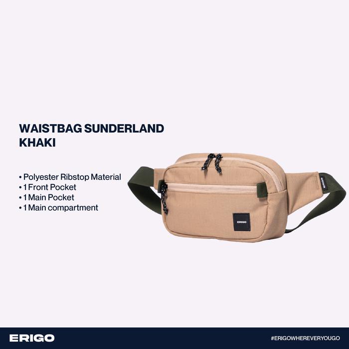 Erigo Waist Bag Sunderland Khaki - Tas Pinggang Selempang Unisex