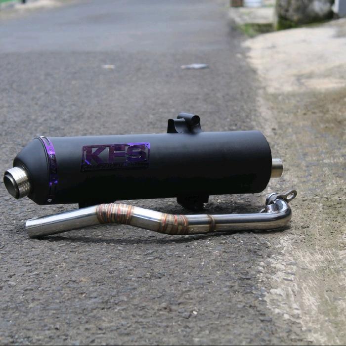 Knalpot standar racing type kou breket 3, panjang tabung 40cm pnp pcx 160,vario 160, vario led old