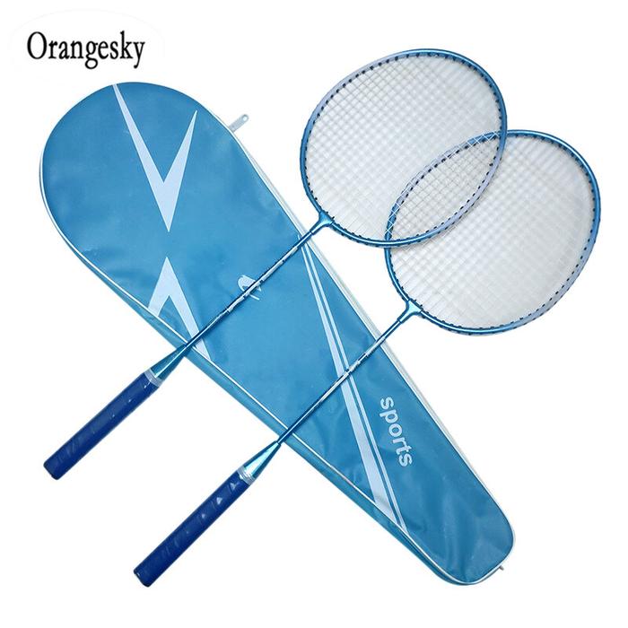 Orangesky 2Pcs Raket Bulutangkis dan Membawa Tas Bulutangkis Raket