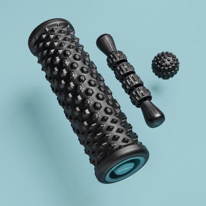 Decathlon Aptonia Massage Kit: Massage Roller/Foam Roller, Ball, Massage Stick - 8585293