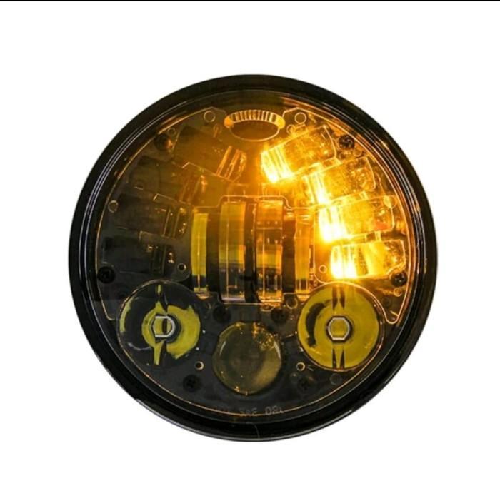 Daymaker 19 Led 7 Inch Dus Hitam Polos Import 90 Watt Ninja klx dll