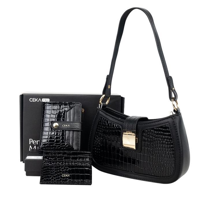 CUCI GUDANG CEKA PRO Tas Shoulder bag Wanita Handbag Original Branded Paket Hemat Hampers - Laila Gi