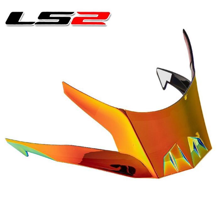 Original LS2 FF801 LS2 Helmet Tail Gun Red LS2 Helmet Tail FF801