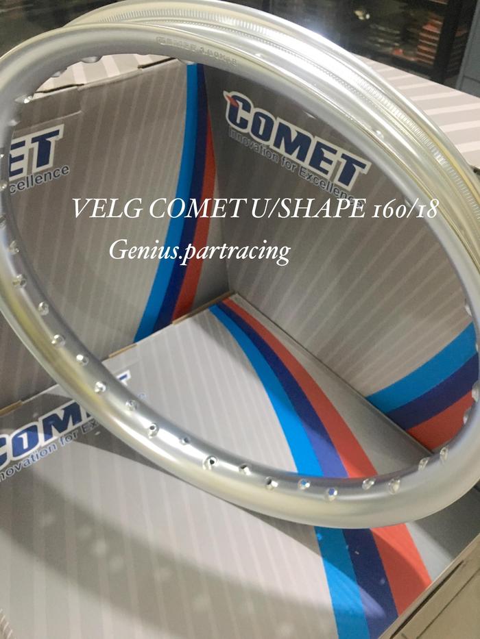 VELG COMET U/SHAPE 160/18 RING 18 WARNA SILVER ORIGINAL COMET