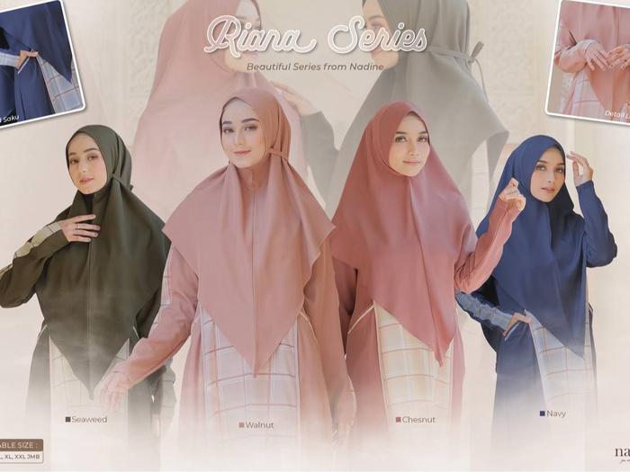 NADINE RIANA DRESS ONLY - GAMIS SIMPLE - GAMIS PREMIUM /DIENNA GAMIS / BUSUI / BY NADINE DRESS - DIE