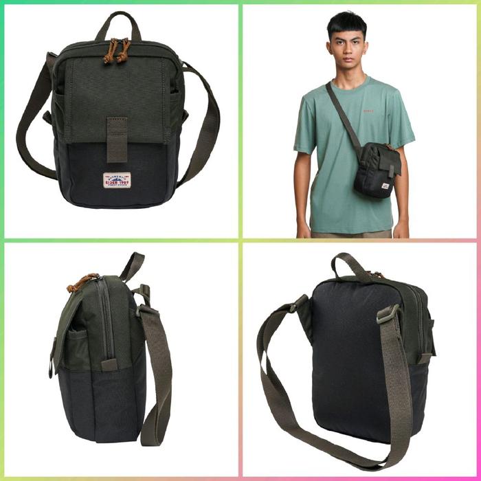 Selempang Slingbag Eiger Wonderdrift 3.1 Pria dengan Kapasitas 3L dan 2 Kantong Saku Utama serta Ban