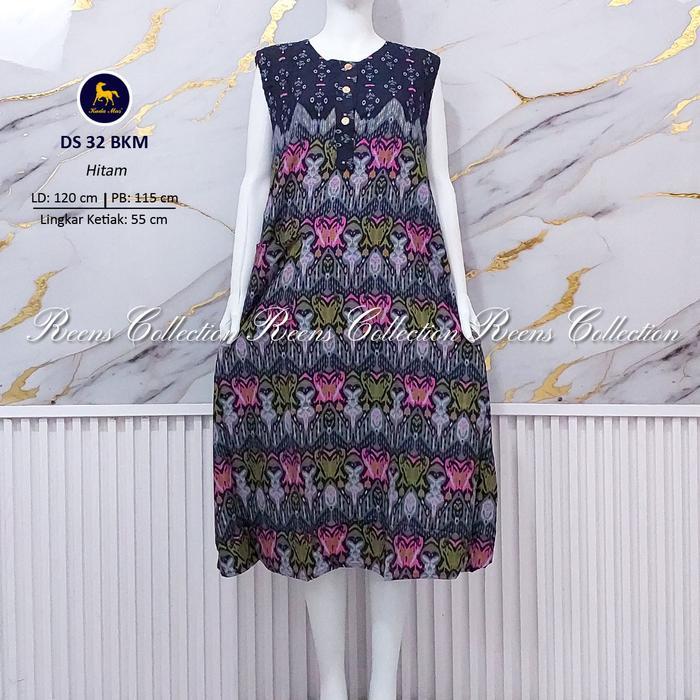 Daster 32 Batik Kuda Mas Ld 120Cm | Daster Yukensi Kancing Depan Busui