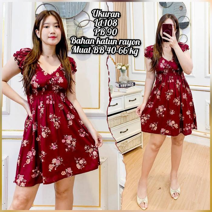 Daster Mini Lindy/ Daster Seksi/ Dastermurah/ Koren Dress Pasti Ori
