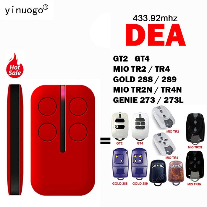 DEA GT2 GT4 MIO TR2 TR4 GOLD 288 289 Remote Control MIO TR2N TR4N