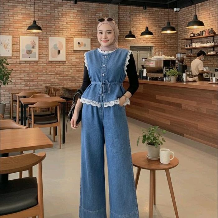 set jeans / set jeans mix renda