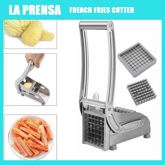 Potato chipper alat pemotong kentang goreng 25 dan 49 grid pisau pemotong kentang french fries