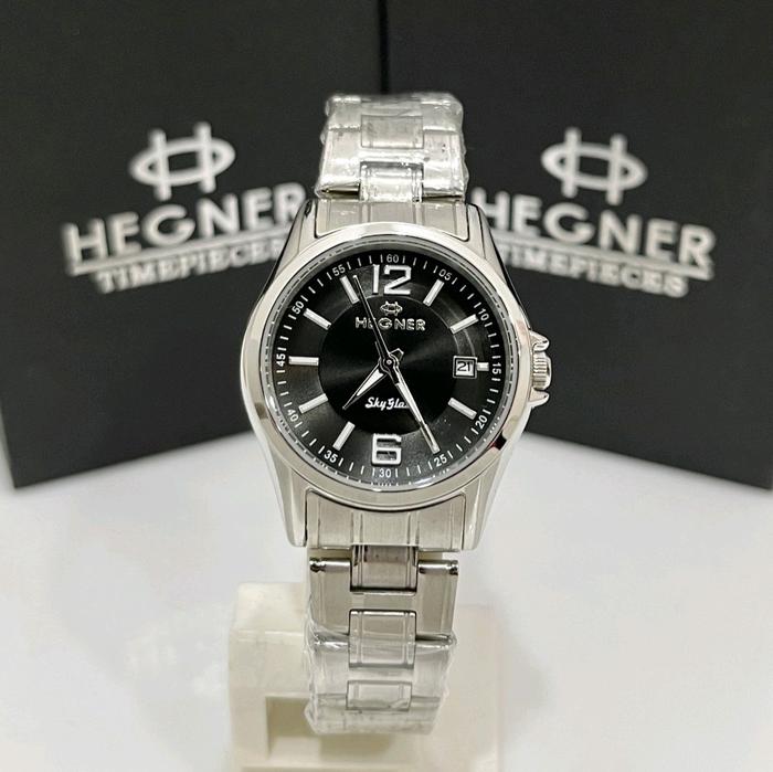 JAM TANGAN WANITA HEGNER HW 1295L SILVER ORIGINAL