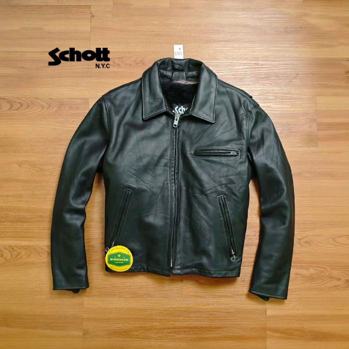 Schott leather 643 cafe racer bikers jacket