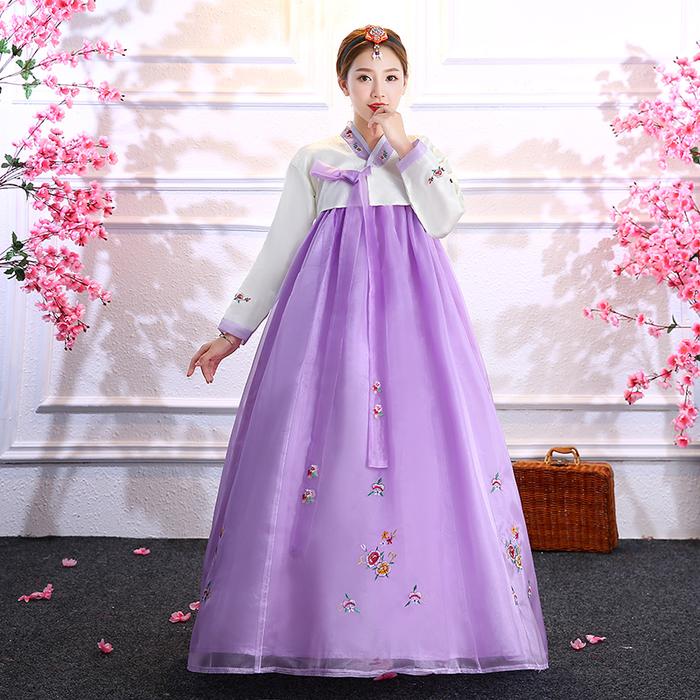 Vintage Hanbok Pakaian Tradisional Korea Wanita Dewasa Femme Korea