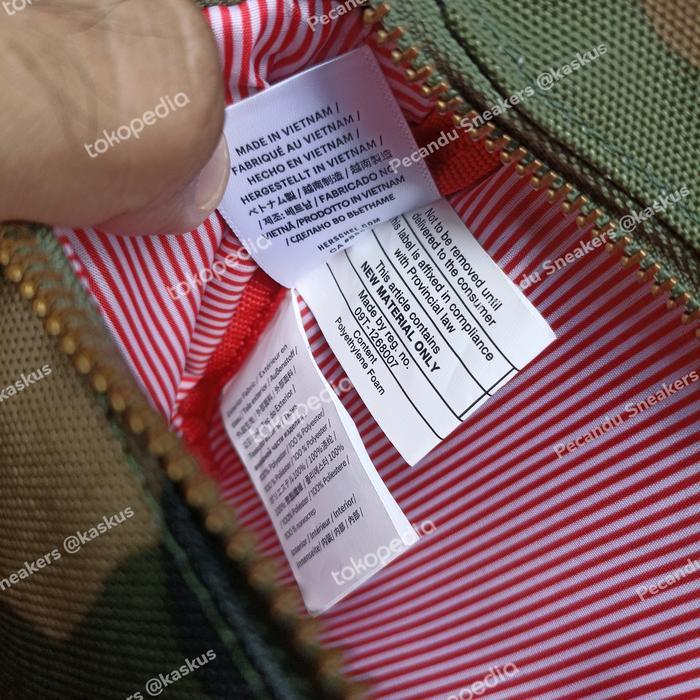 TERJAMIN TAS WAISTBAG HERSCHEL FIFTEEN HIP PACK WOODLAND CAMO ORIGINAL