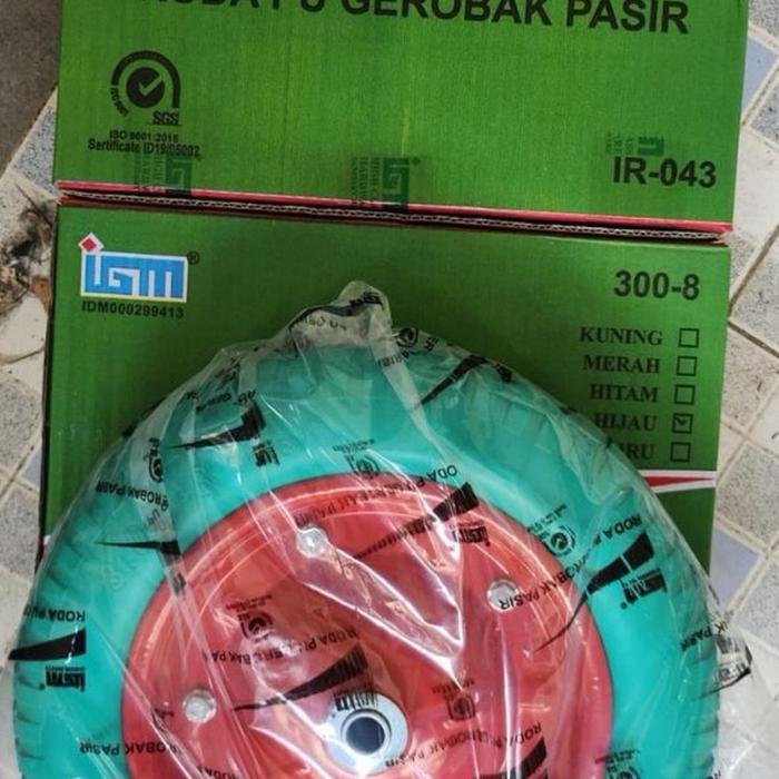 BAN LUAR GEROBAK SORONG / GERIBQK COR / GEROBAK PASIR BAN MATI PU MERK IGM MODEL ARTCO