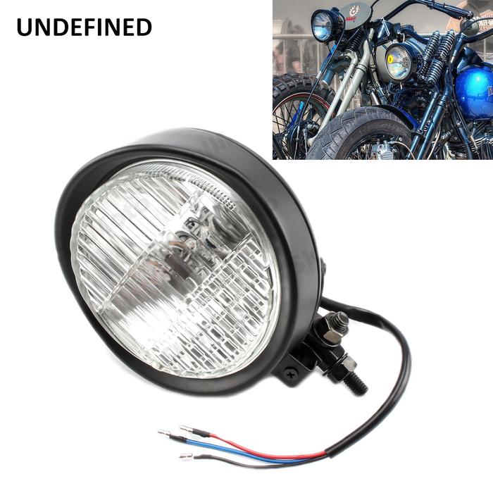 Lampu Depan Motor 5.8 "Lampu Depan Pembalap Kafe Lampu Bohlam