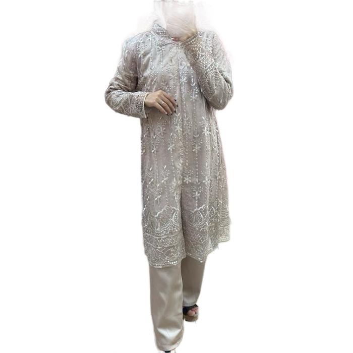 Kebaya set celana tunik armani silk  Atasan Setelan celana Mewah Kombinasi Tile Nyaman Muslim Lembut