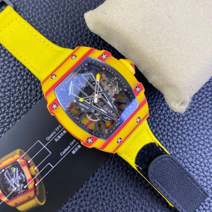 JAM TANGAN RM27-03 TOURBILLON CARBON YELLOW 44MM