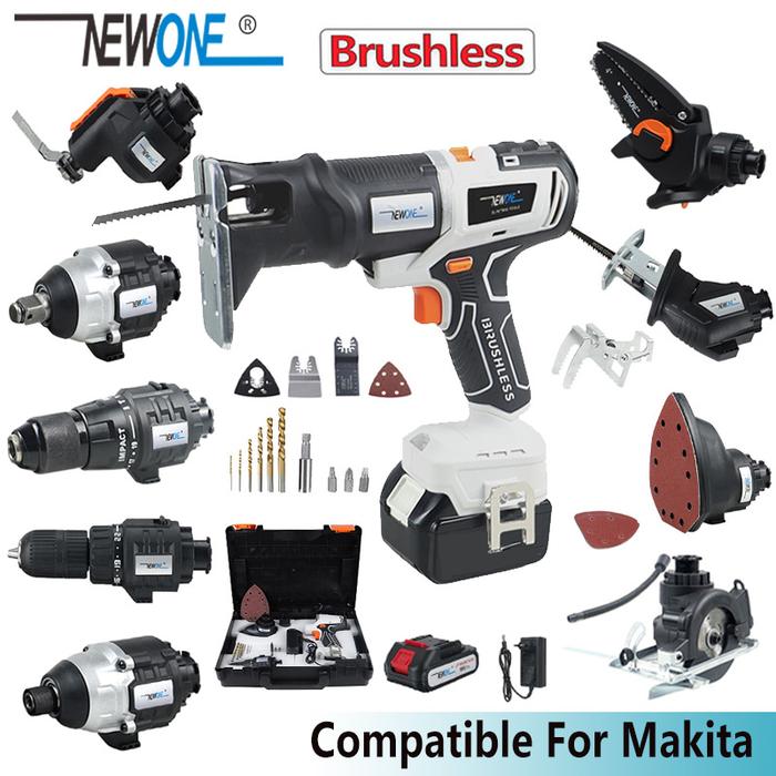 Cordless Brushless Jig Saw Impact Drill Wrench Chainsaw Circular Saw