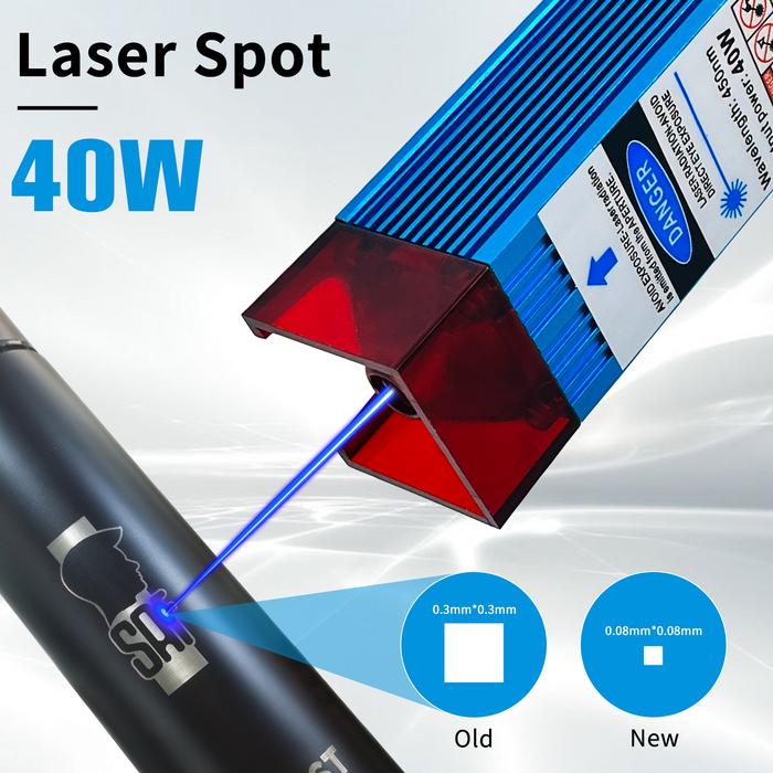 450nm 40W Laser Module TTL/PWM Laser Engraving Head DIY CNC Laser