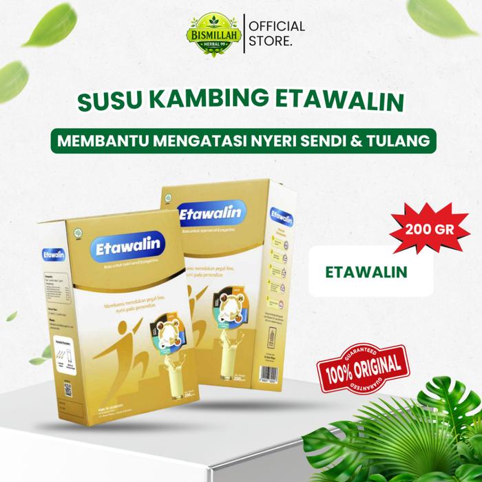 ETAWALIN/SUSU KAMBING ETAWA TINGKATKAN KEPADATAN TULANG/ETAWALIN SUSU ASAM URAT 200GR