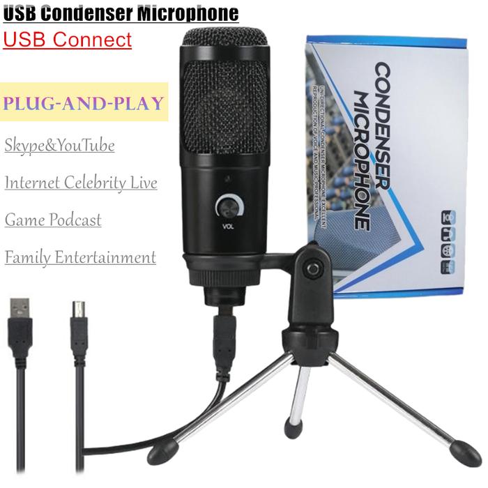 USB Condenser Microphone Vocals Recording Studio Microphone for