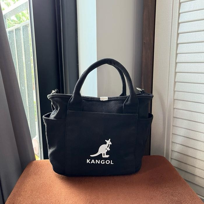 slingbag tas selempang second kangol hitam pria dan wanita untuk kerja sekolah atau travelling murah