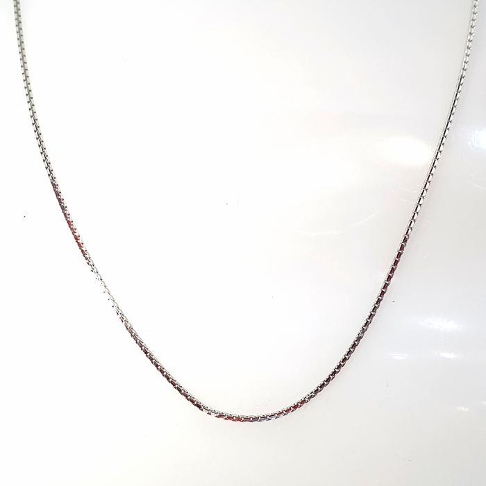 Kalung Italy Santa Emas Putih Asli Kadar 375