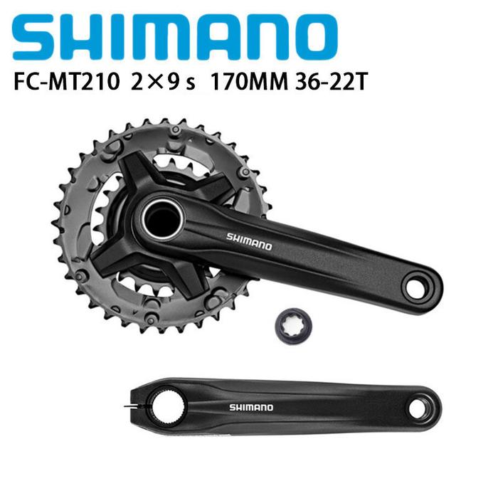 Shimano Alivio FC MT210 Crankset 9 Kecepatan 170Mm 40-30-22T 36-22T