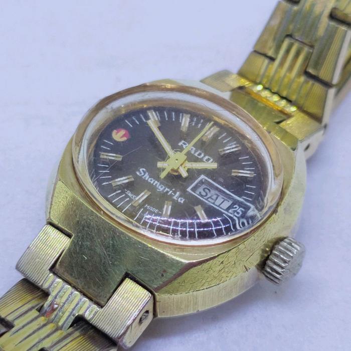 Vintage ladies watch Rado Shangri La automatic swiss made full original jam tangan antik rado shangr