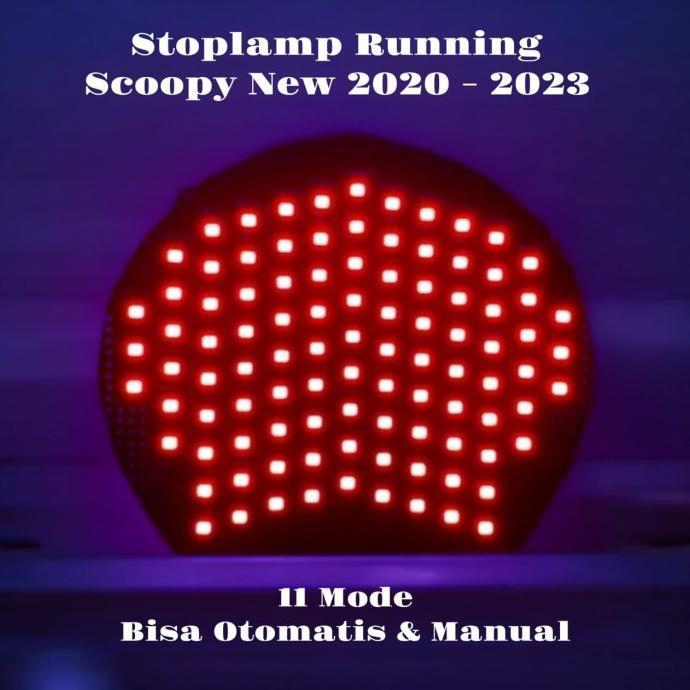 LAMPU REM STOPLAMP RUNNING SCOOPY NEW 2020 2021 2022 2023 11 MODE OTOMATIS