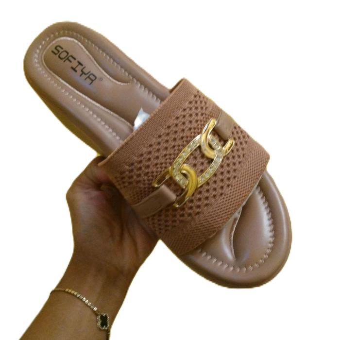 Sendal Wedges Sofiya Asli Hak 7cm untuk Wanita - Cewek, Sandal Heels - Shoes