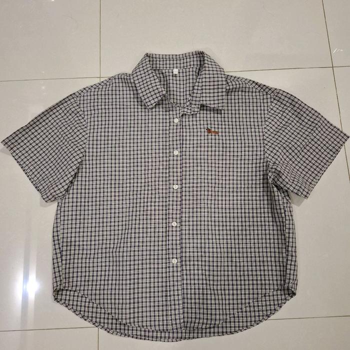 Kemeja Blouse Wanita Stripes Blueberry.D - S2