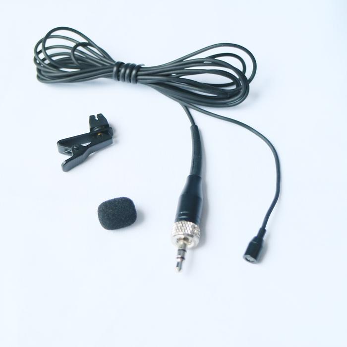 Black Mini Tie Clip Lavalier Lapel Microphone for Sennheiser EW100 G2