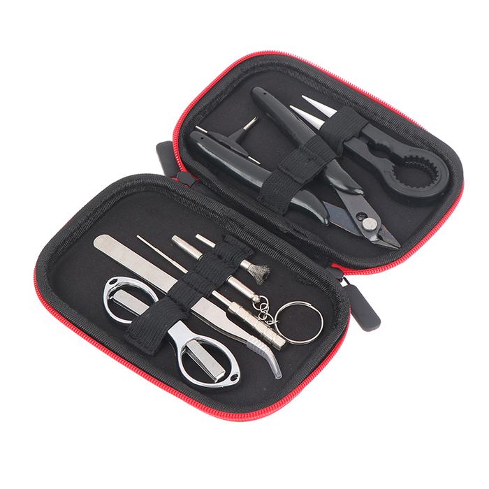 Mini Vape Tool Kit Bag Ceramic Tweezers Pliers Wire Vape Band Coil