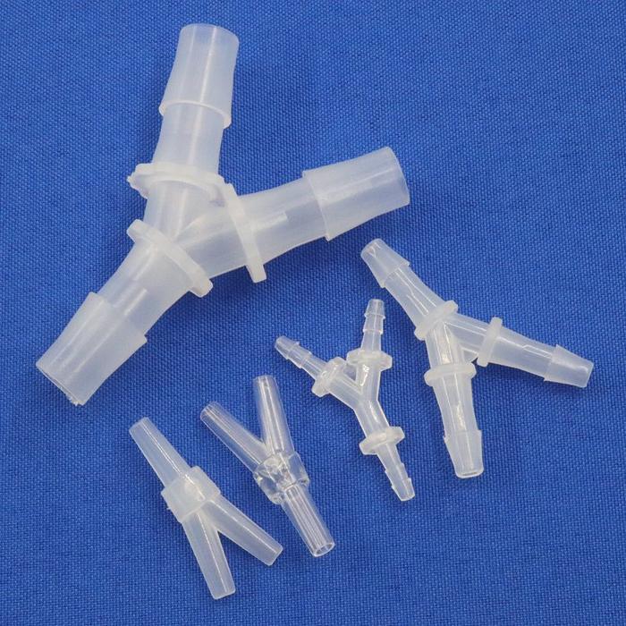 200~5pcs 2.4-6.4mm Y-Type Tee Connectors PP Plastic Pipe Sppliters