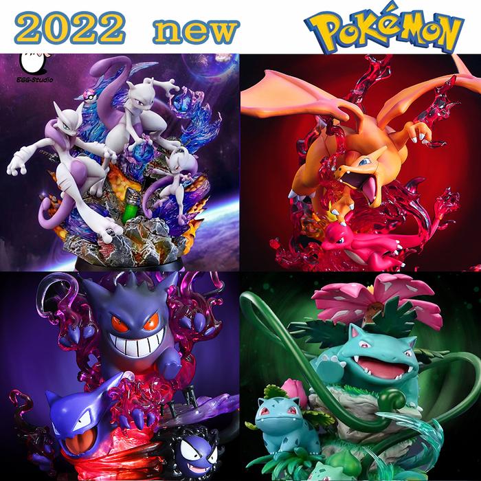 Pokemon Anime Luminous Figure Gk Eevee Mewtwo Gengar Venusaur